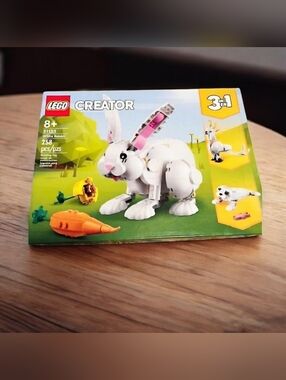 🐰LEGO Creator 3 in 1 White Rabbit Animal Toy Building Set, STEM Toy for Kids 8+